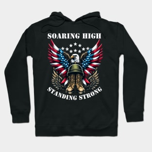 standing strong armed forces day 2024 Hoodie